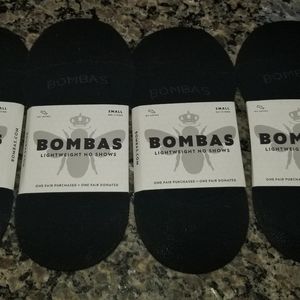 NWT Women's Bombas No Show Socks sz small black